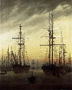 View of a Harbour Caspar David Friedrich